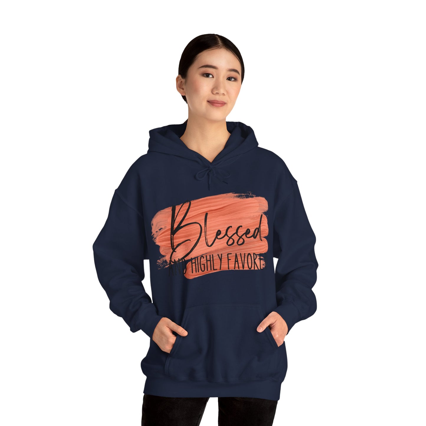 Blessed and Highly Favored Unisex Heavy Blend™ Hooded Sweatshirt