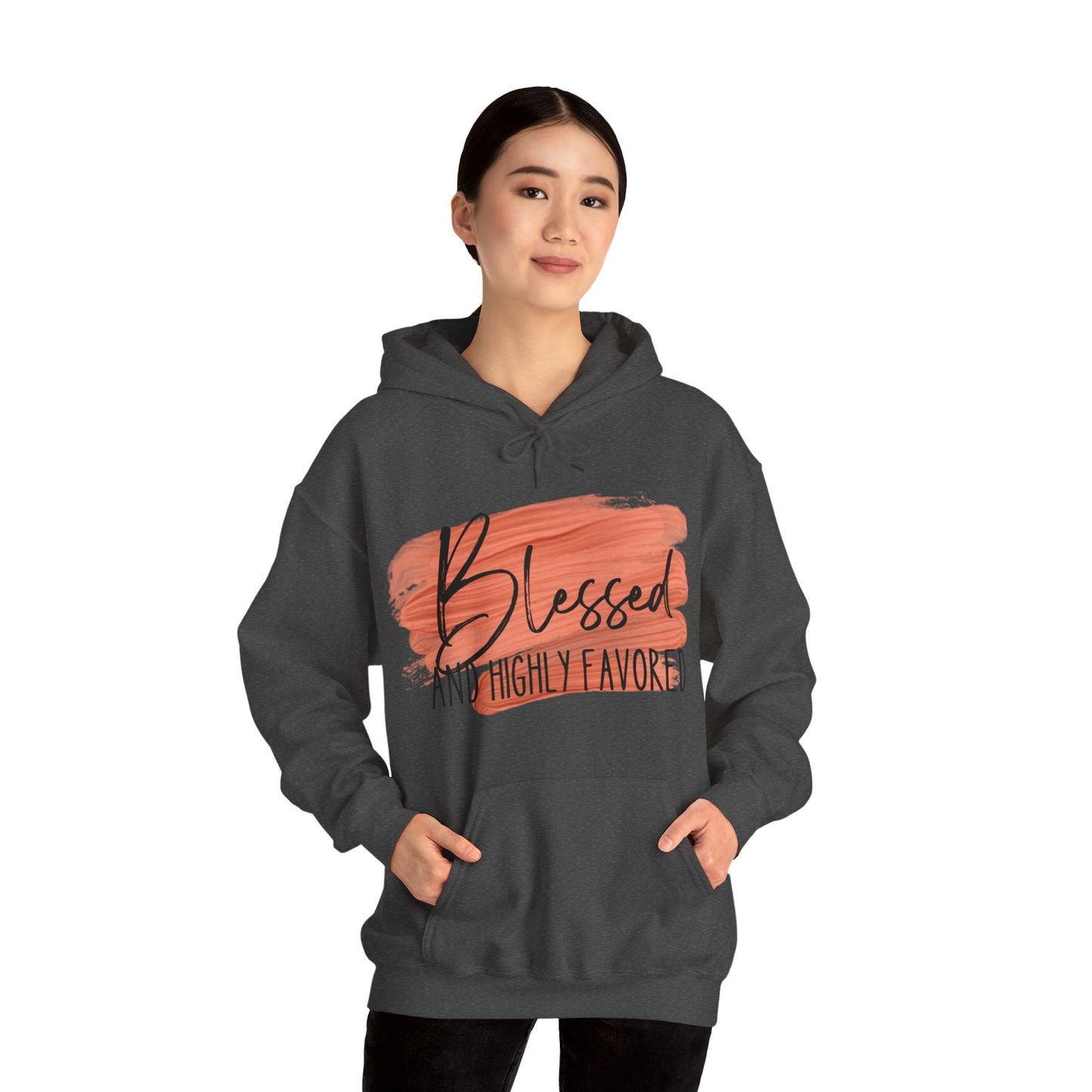 Blessed and Highly Favored Unisex Heavy Blend™ Hooded Sweatshirt