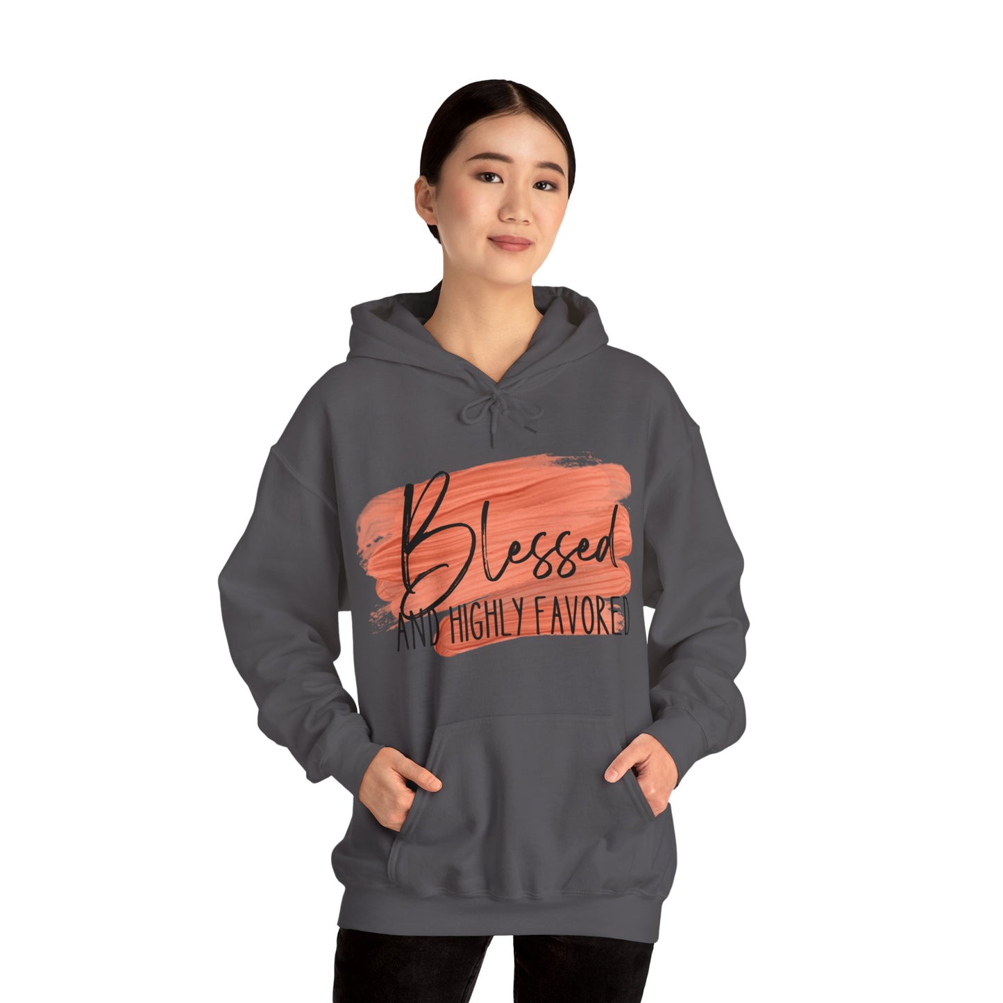 Blessed and Highly Favored Unisex Heavy Blend™ Hooded Sweatshirt