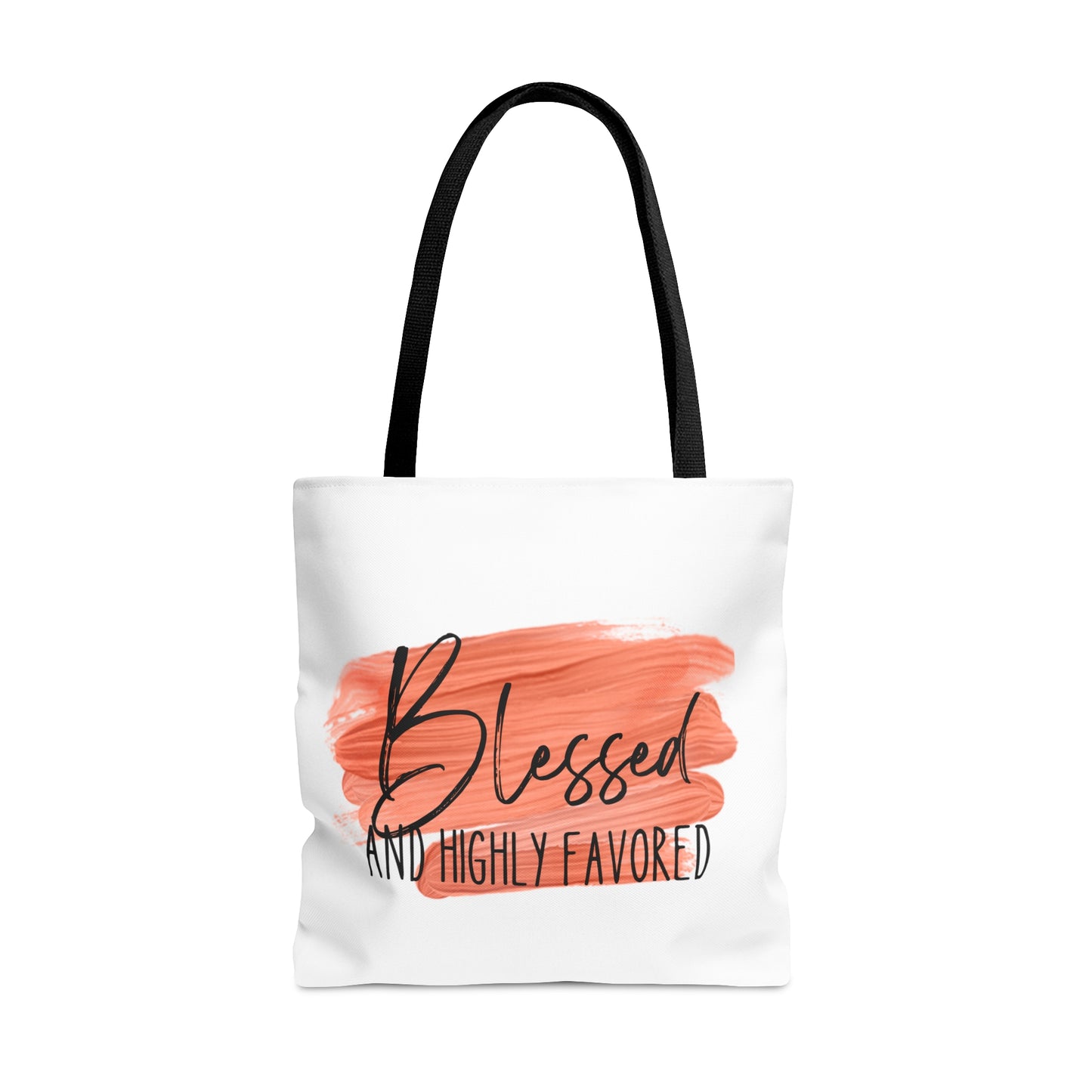 Blessed and Highly Favored Tote Bag (AOP)