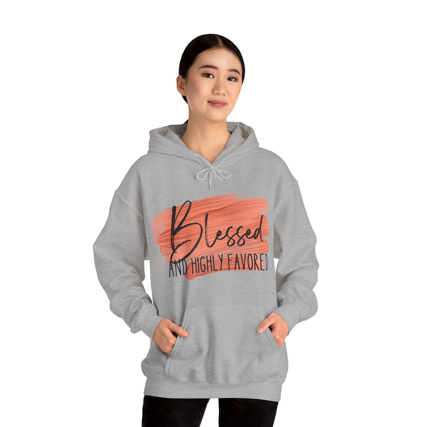 Blessed and Highly Favored Unisex Heavy Blend™ Hooded Sweatshirt