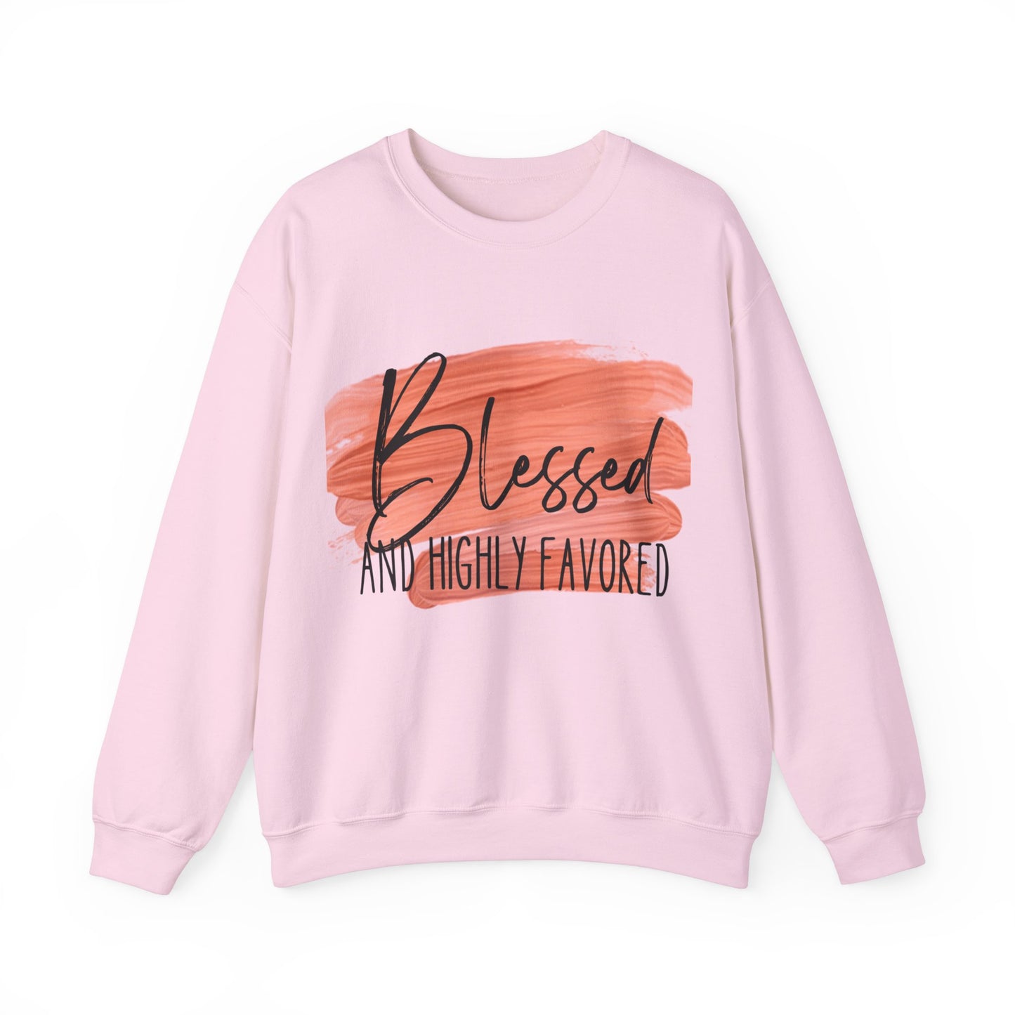 Blessed and Highly Favored Unisex Heavy Blend™ Crewneck Sweatshirt