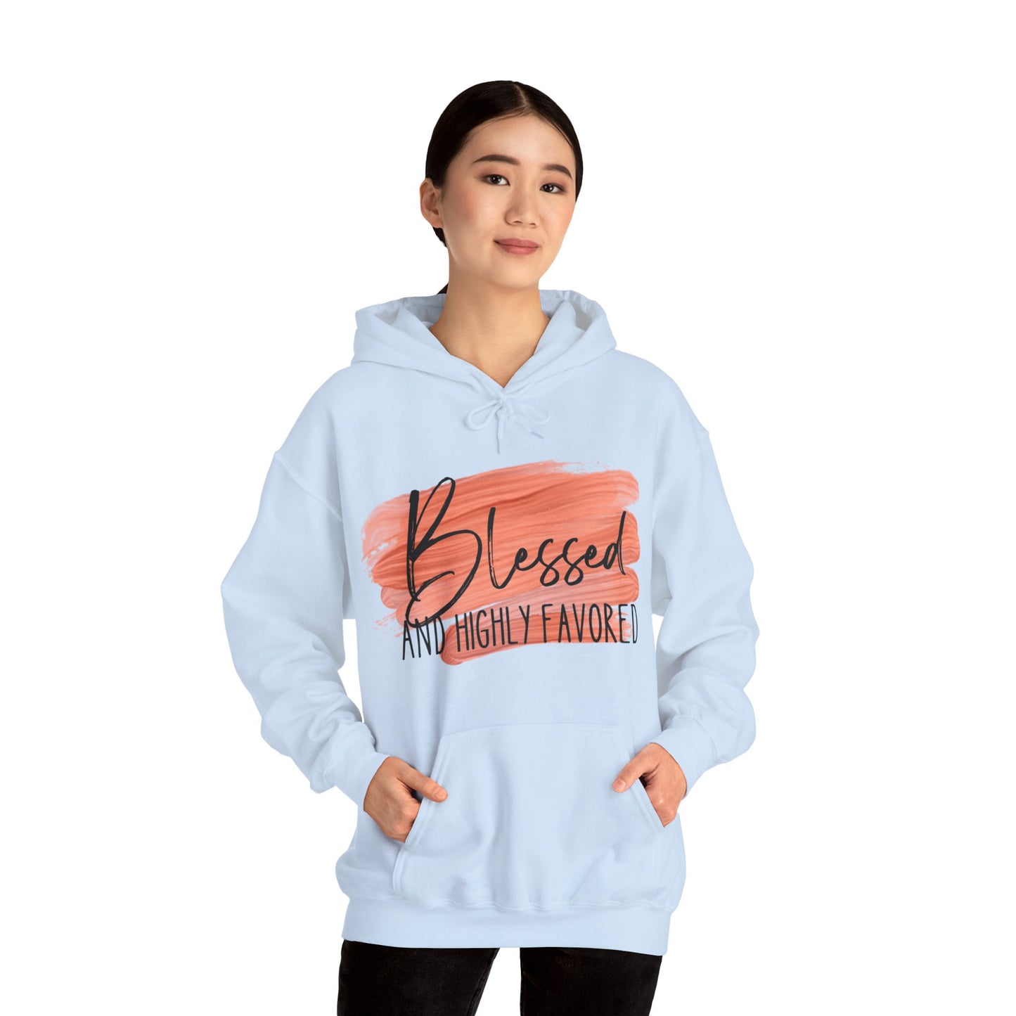 Blessed and Highly Favored Unisex Heavy Blend™ Hooded Sweatshirt