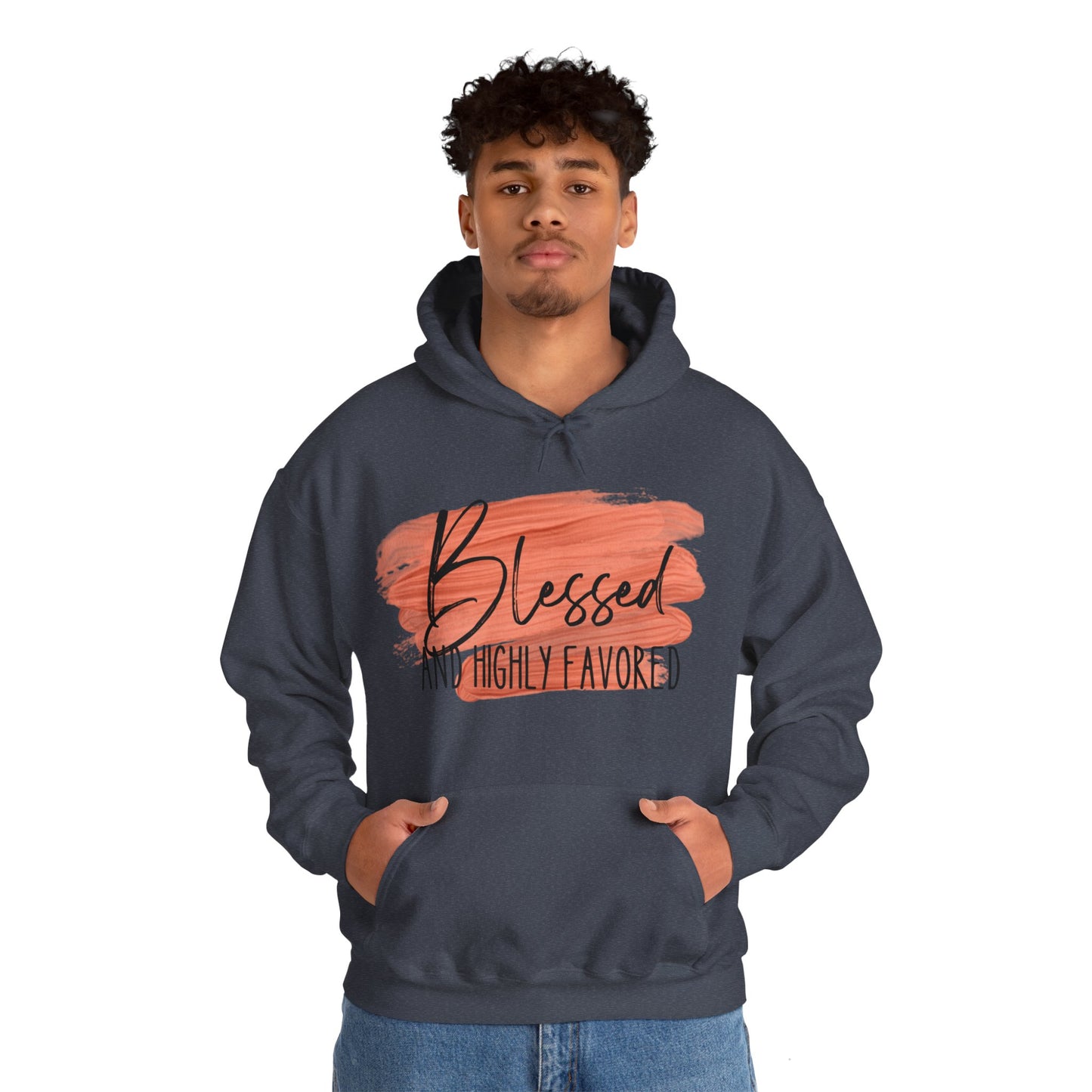 Blessed and Highly Favored Unisex Heavy Blend™ Hooded Sweatshirt