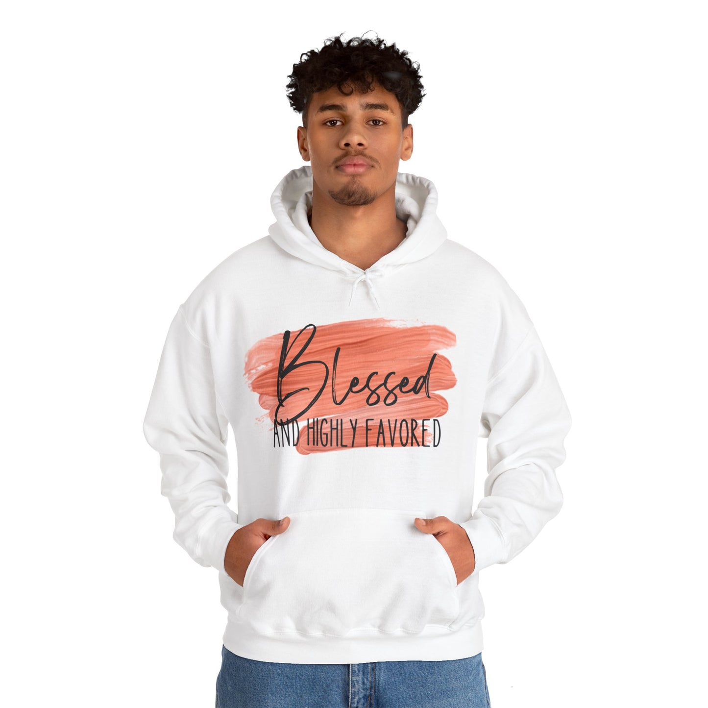 Blessed and Highly Favored Unisex Heavy Blend™ Hooded Sweatshirt