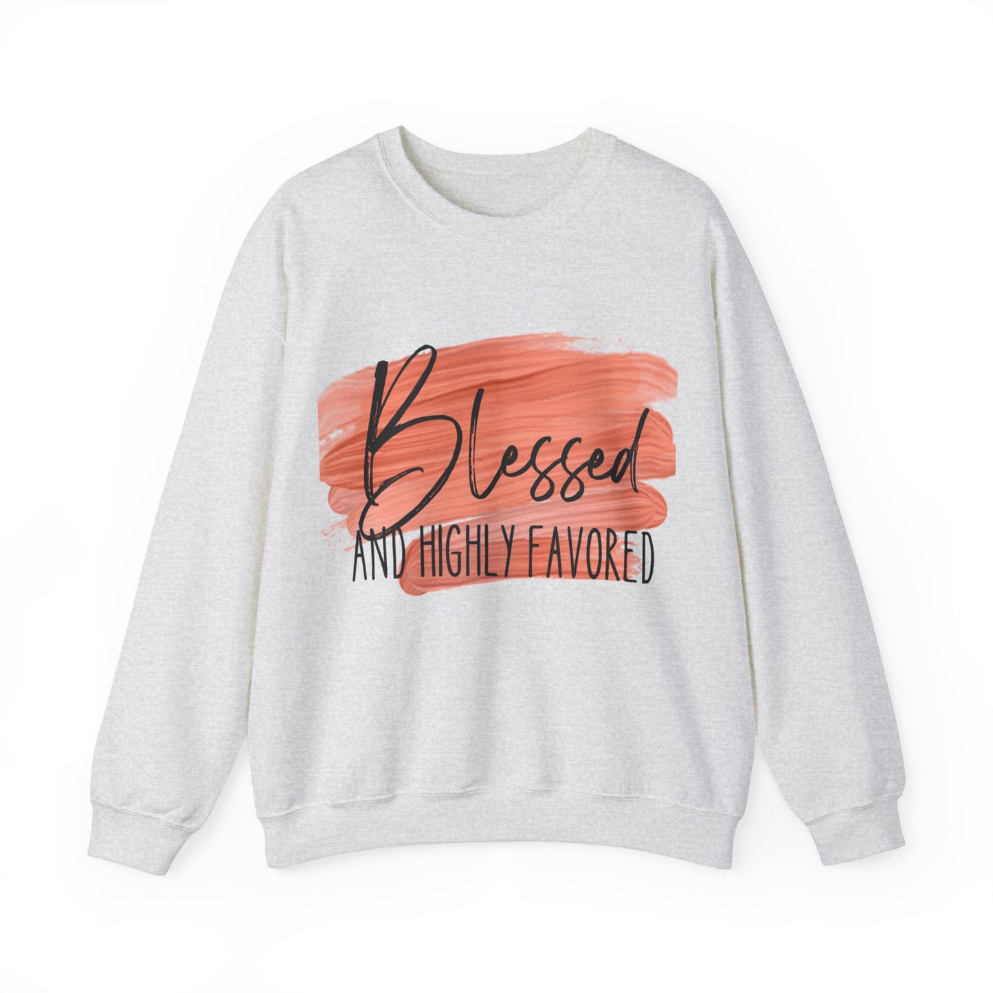 Blessed and Highly Favored Unisex Heavy Blend™ Crewneck Sweatshirt