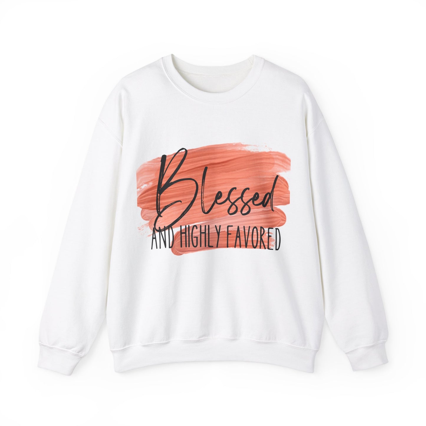 Blessed and Highly Favored Unisex Heavy Blend™ Crewneck Sweatshirt