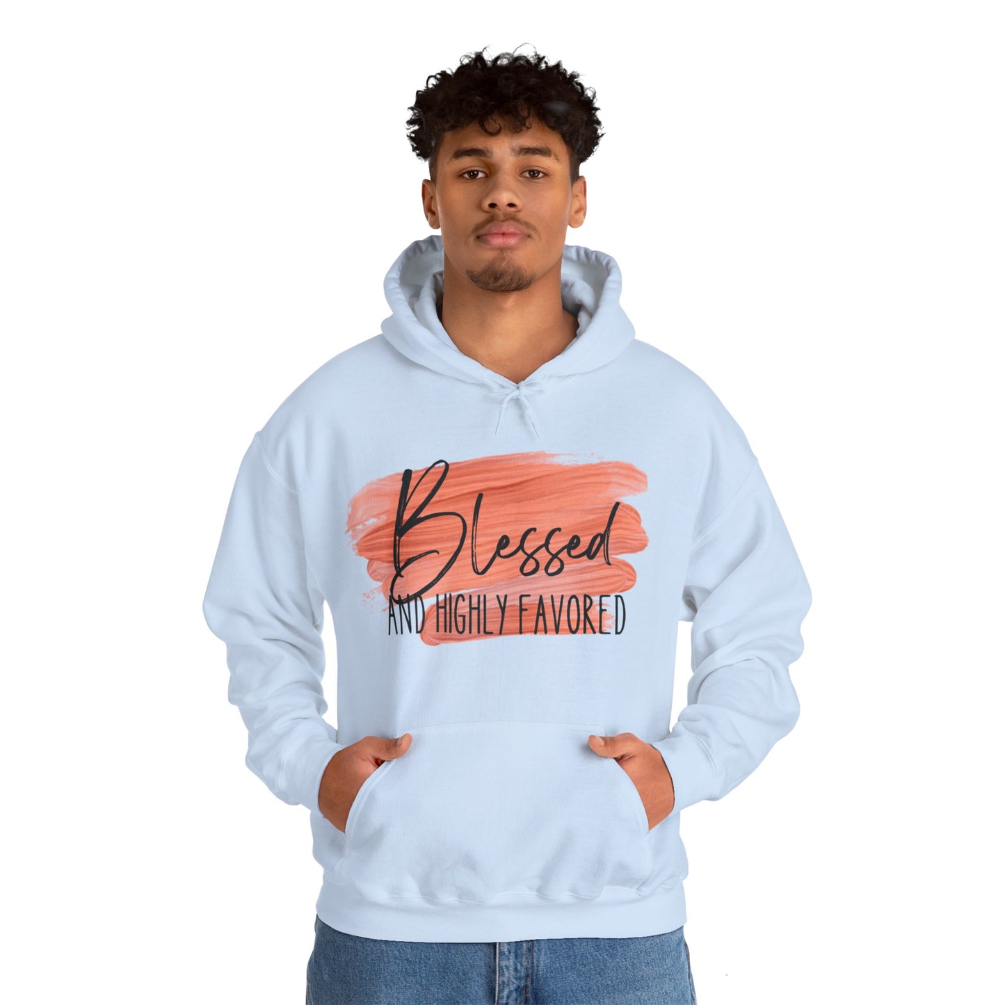 Blessed and Highly Favored Unisex Heavy Blend™ Hooded Sweatshirt