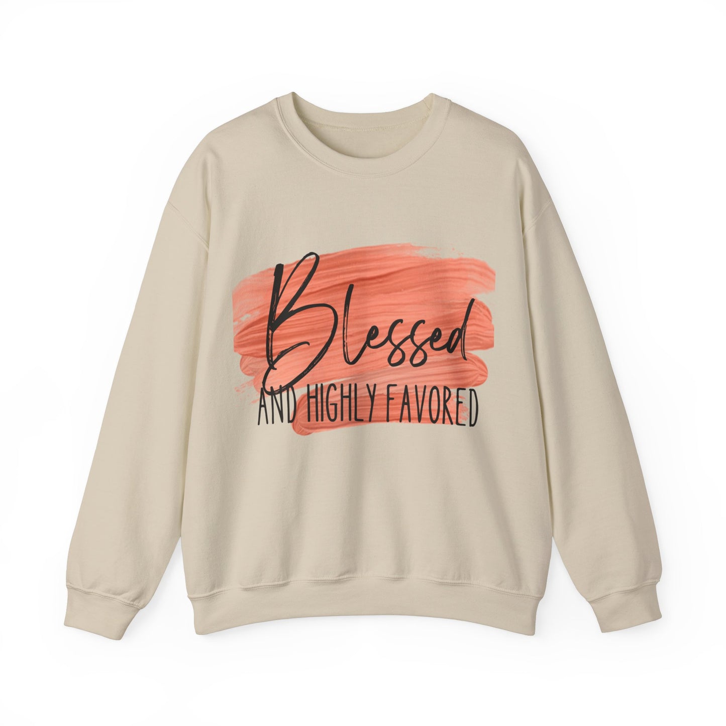 Blessed and Highly Favored Unisex Heavy Blend™ Crewneck Sweatshirt