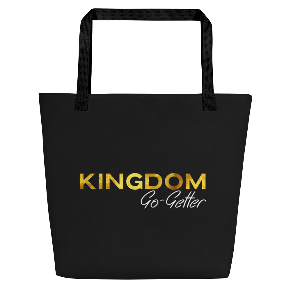 Kingdom Go-Getter All-Over Print Large Tote Bag