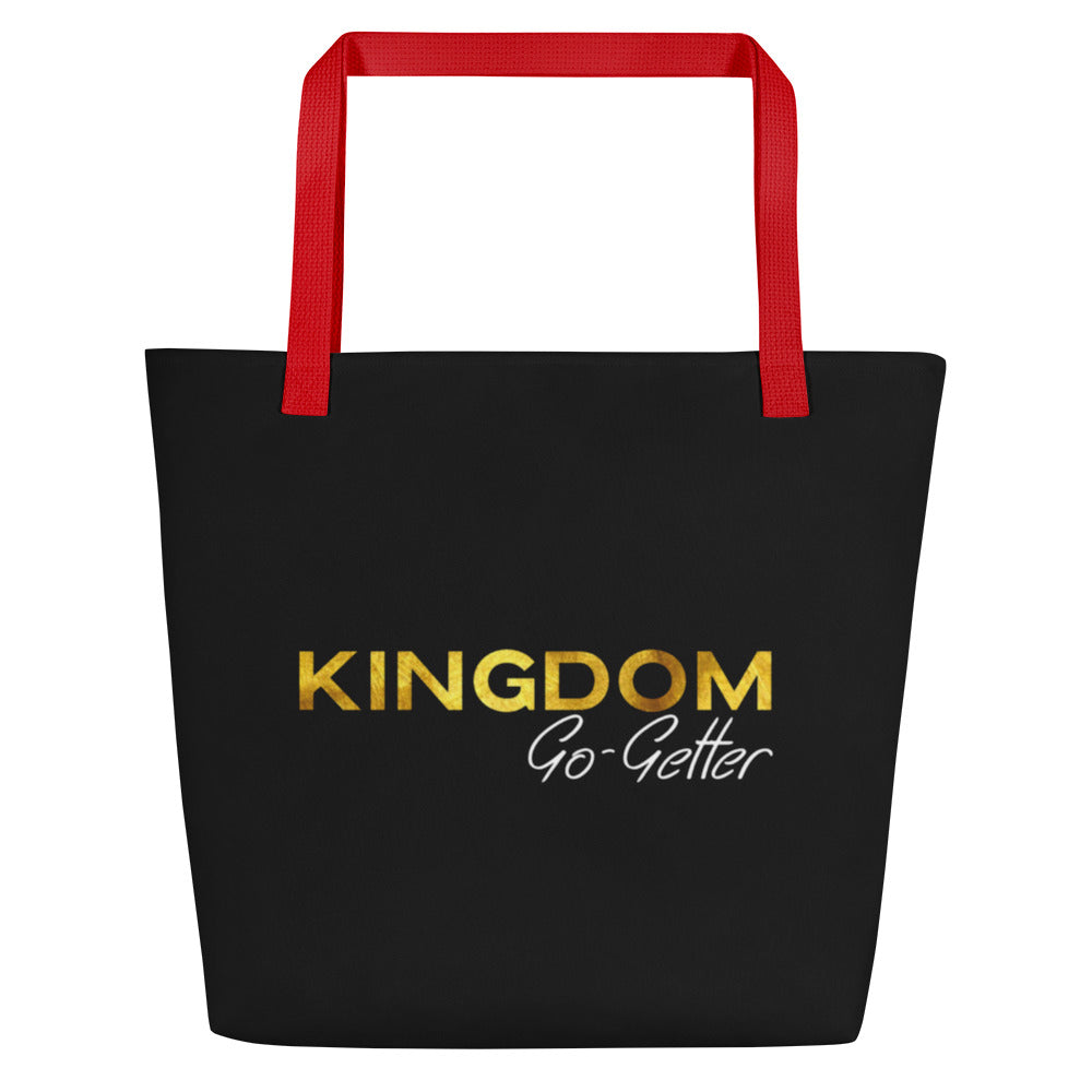 Kingdom Go-Getter All-Over Print Large Tote Bag