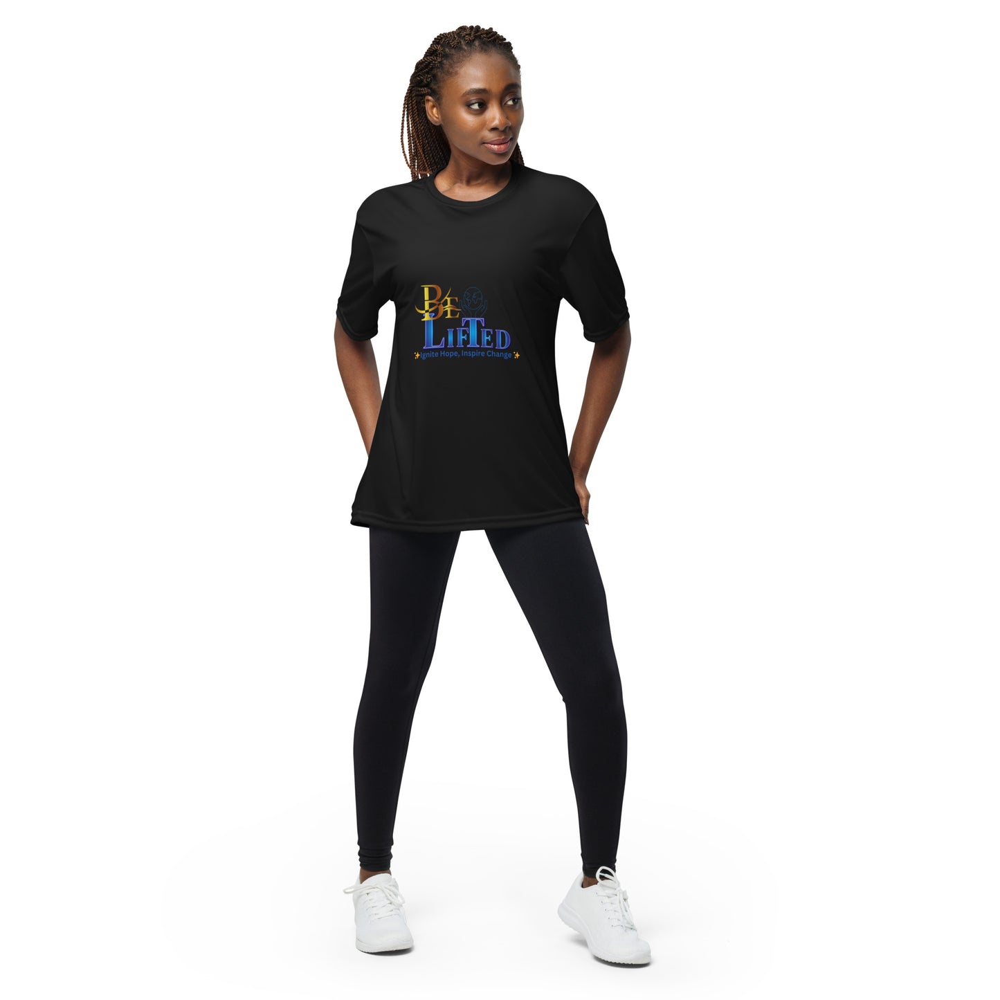 BeLifted Unisex performance crew neck t-shirt