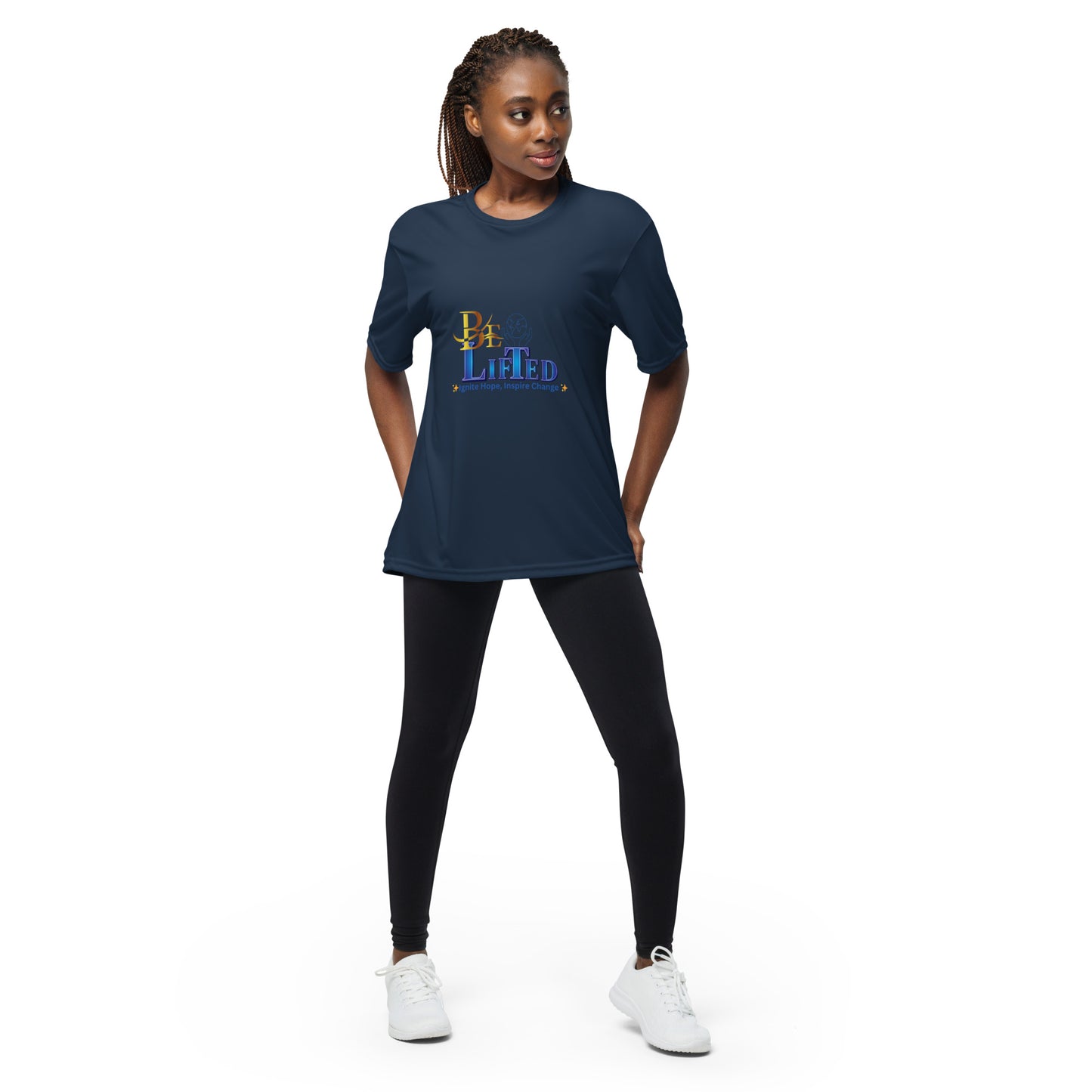 BeLifted Unisex performance crew neck t-shirt