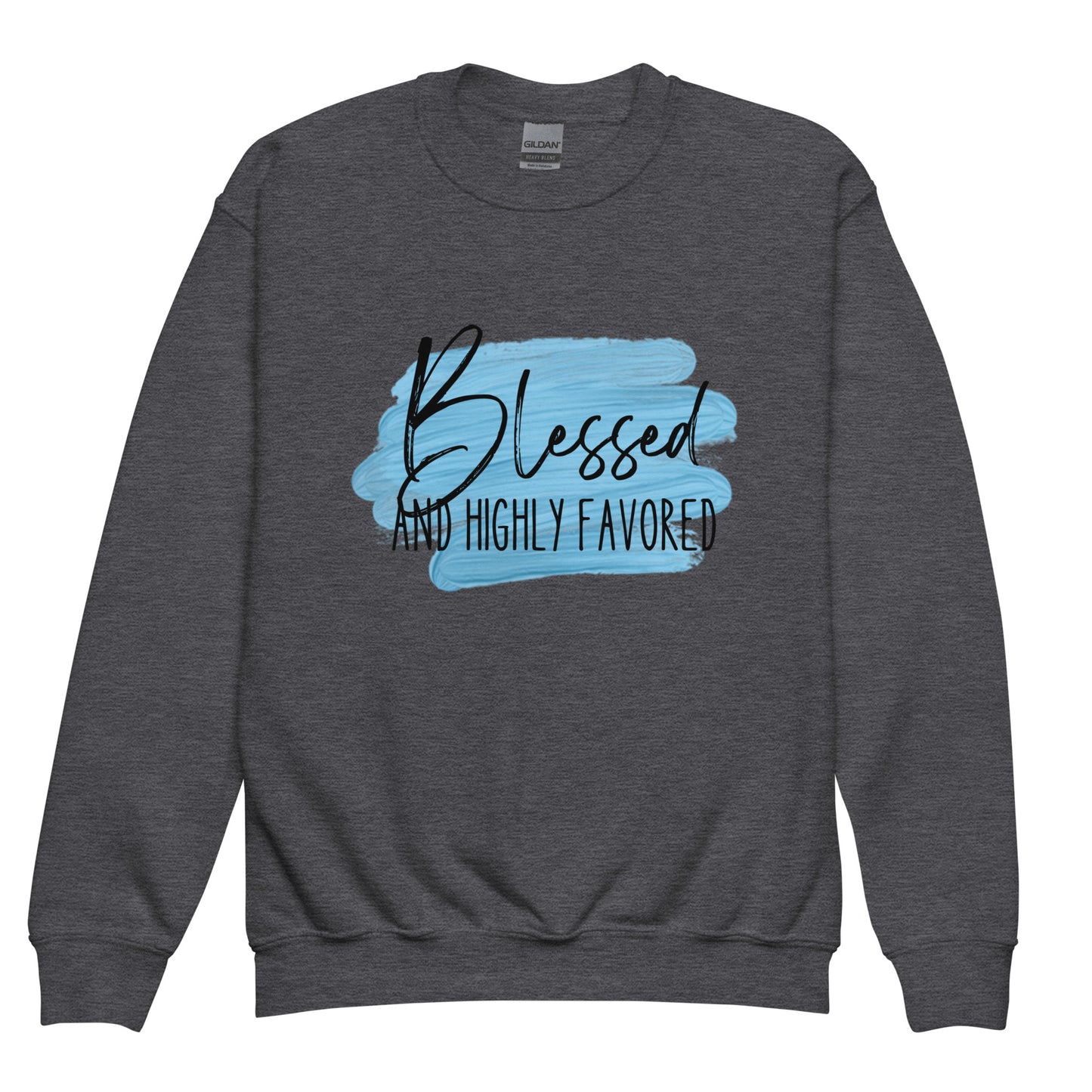 Blessed and Highly Favored Youth crewneck sweatshirt