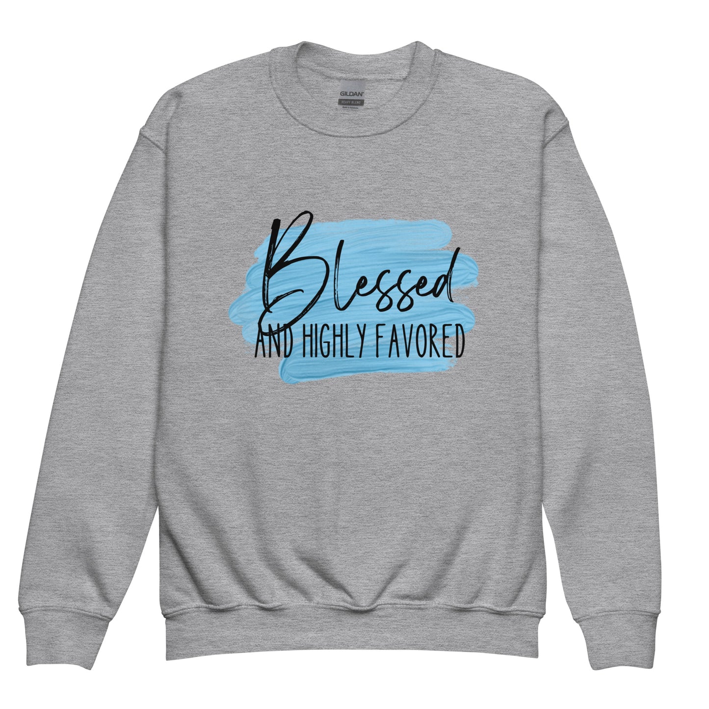 Blessed and Highly Favored Youth crewneck sweatshirt