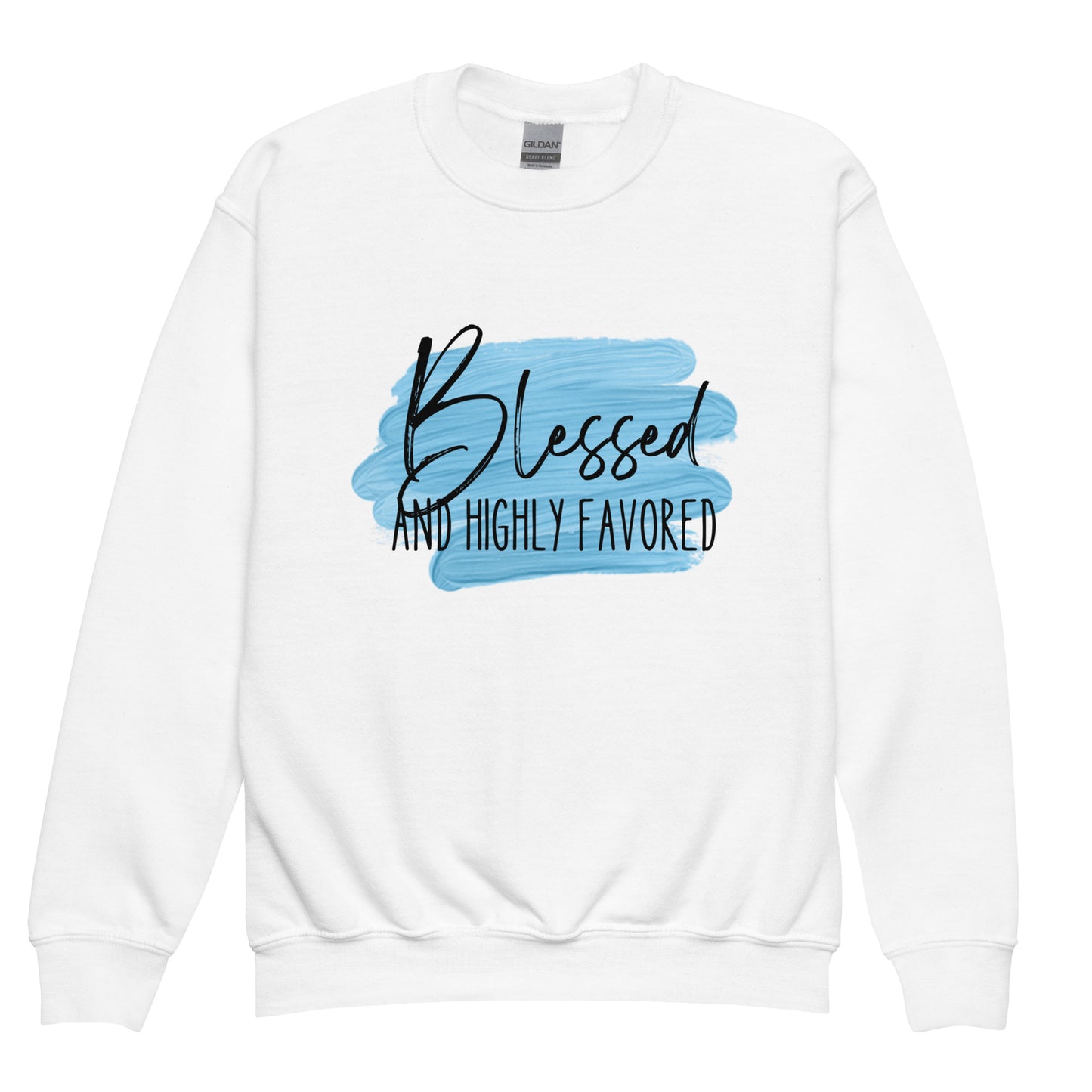 Blessed and Highly Favored Youth crewneck sweatshirt